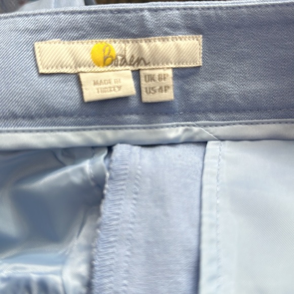 BODEN BI-STRETCH STRAIGHT SLIGHTLY CROPPED PANTS CORNFLOWER BLUE SIZE 4P - Picture 7 of 7